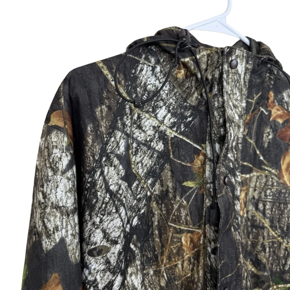 Gear Coleman Forest Camo Tactical Hooded Lightweight Hunting Jacket Men's Size M